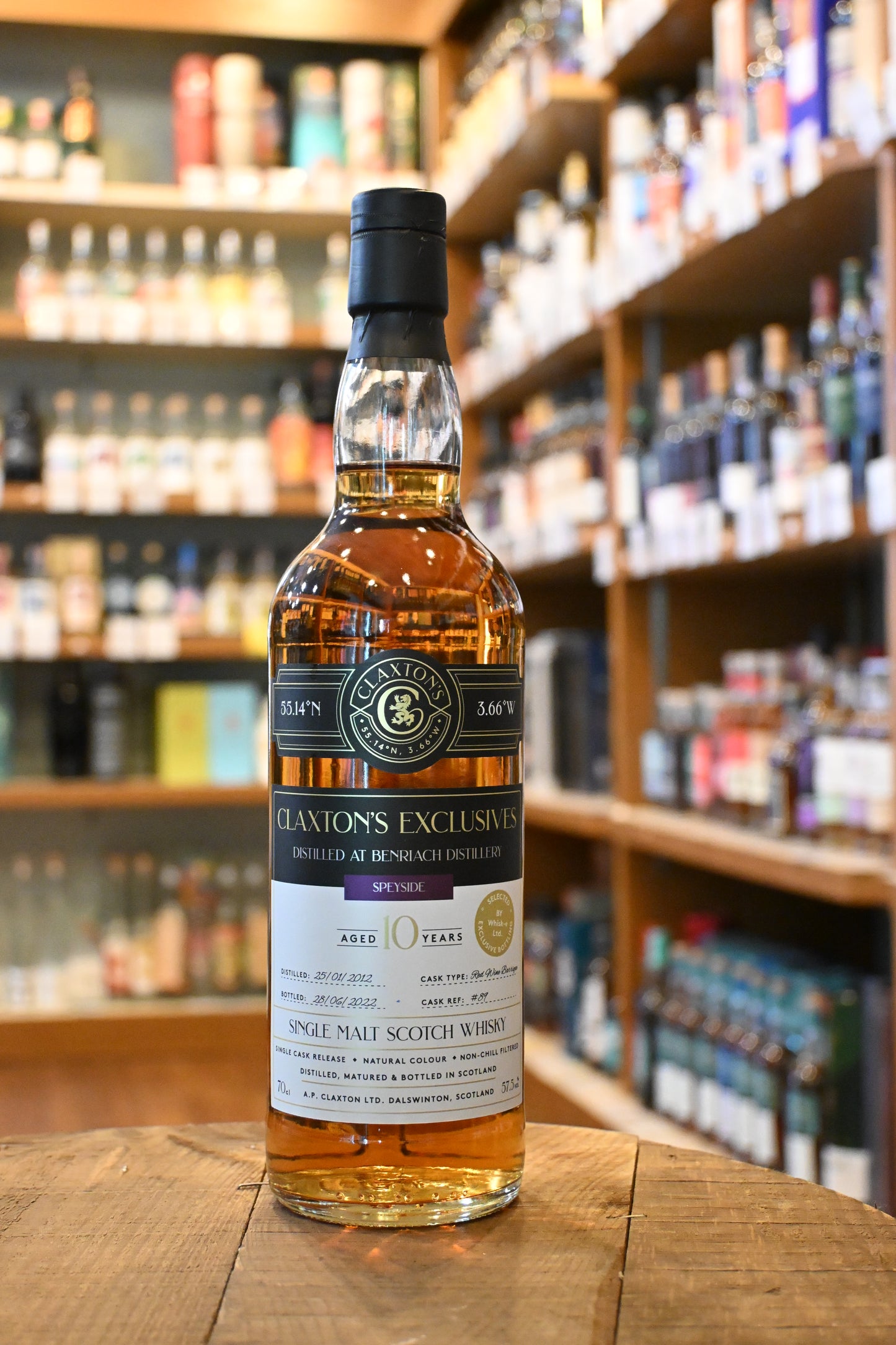 ベンリアック 2012 レッドワインカスク10年 クラクストンズ エクスクルーシブズ　Claxton's Exclusives BENRIACH 2010 Red Wine Cask 10yo - 北海道根本商店