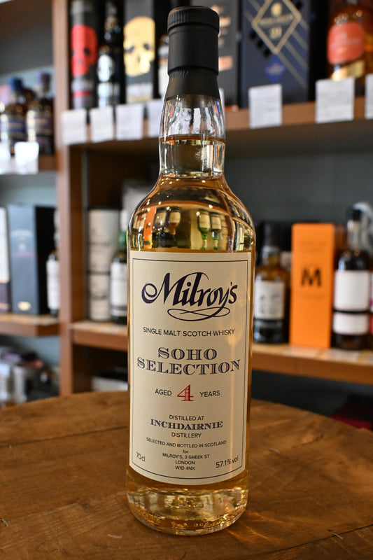 ミルロイズ ソーホーセレクション インチデアニー ピーテッド2020 4年　Milroy’s Soho Selection INCHDAIRNIE Peated 2020 4yo - 北海道根本商店