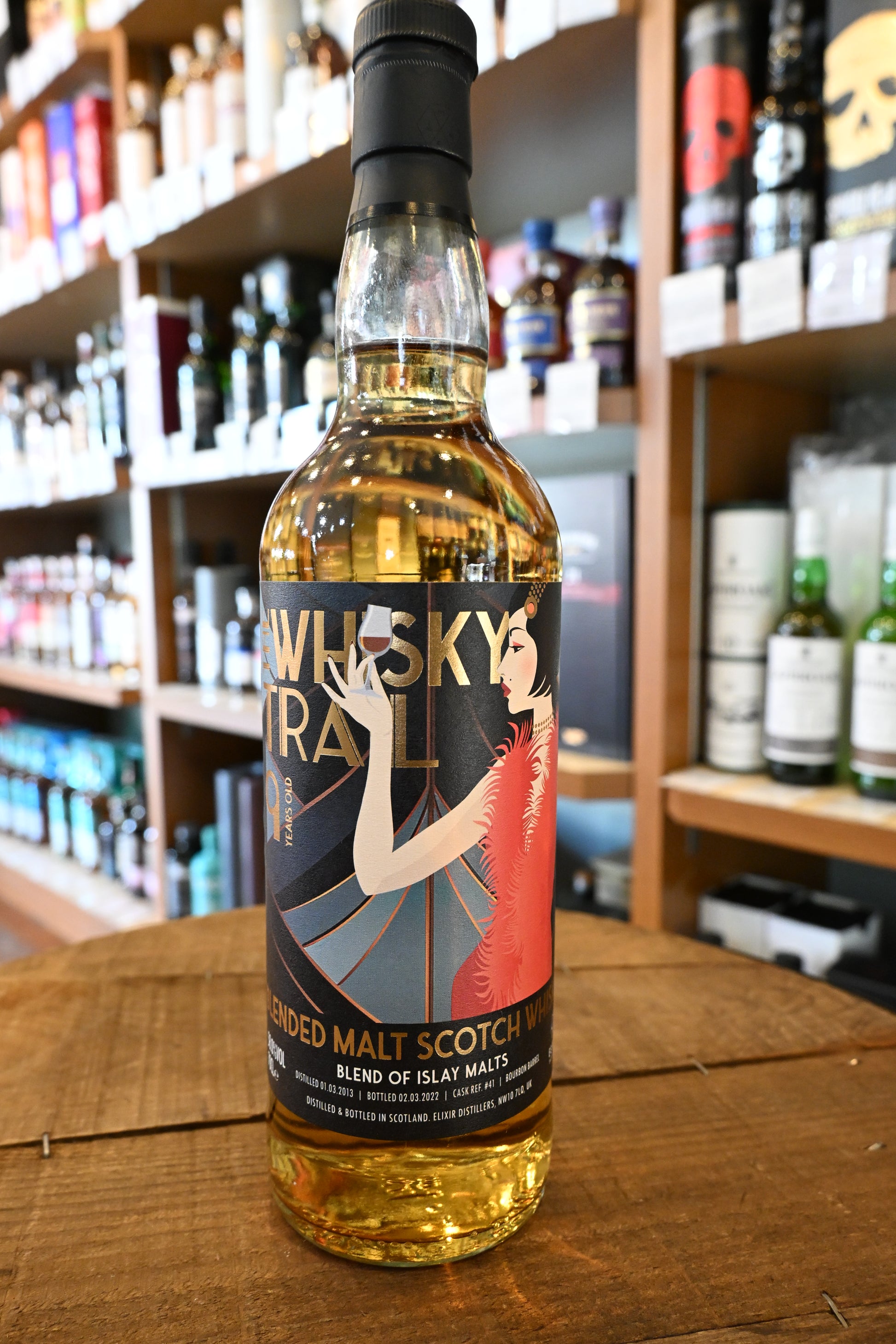 ウイスキートレイル フラッパーズ ブレンデッド オブ アイラモルト 2013 9年　THE WHISKY TRAIL BLENDED OF ISLAY MALTS 2013 9YO - 北海道根本商店