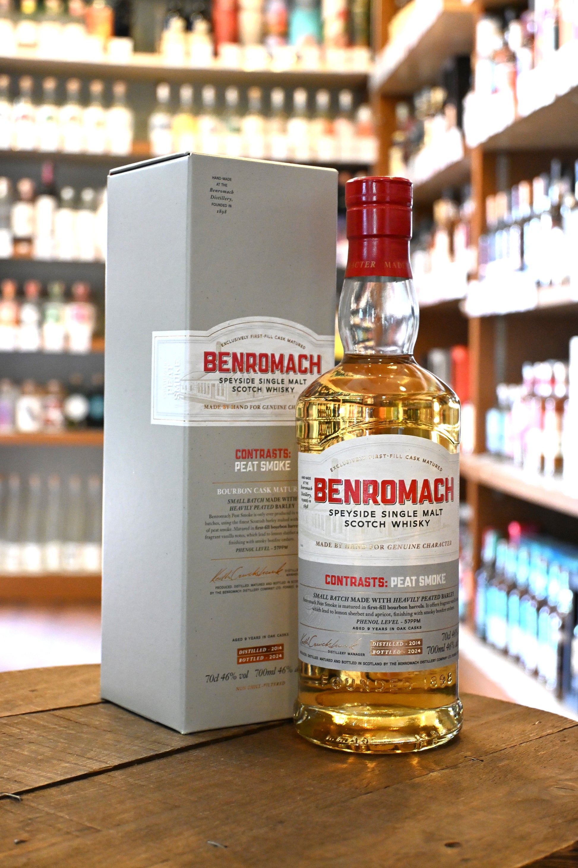 ベンロマック ピートスモーク2014　BENROMACH PEAT SMOKE 2014 - 北海道根本商店