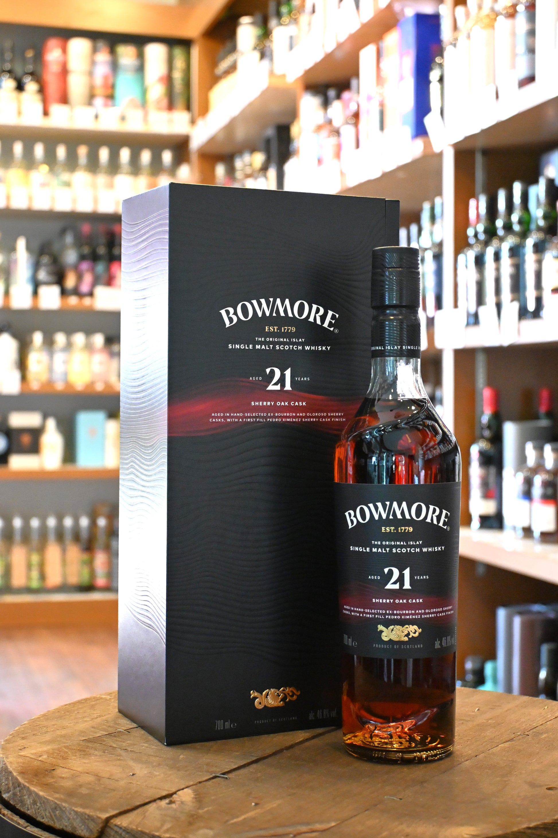 ボウモア 21年 シェリーカスク　BOWMORE AGED 21 YEARS SHERRY OAK CASK - 北海道根本商店