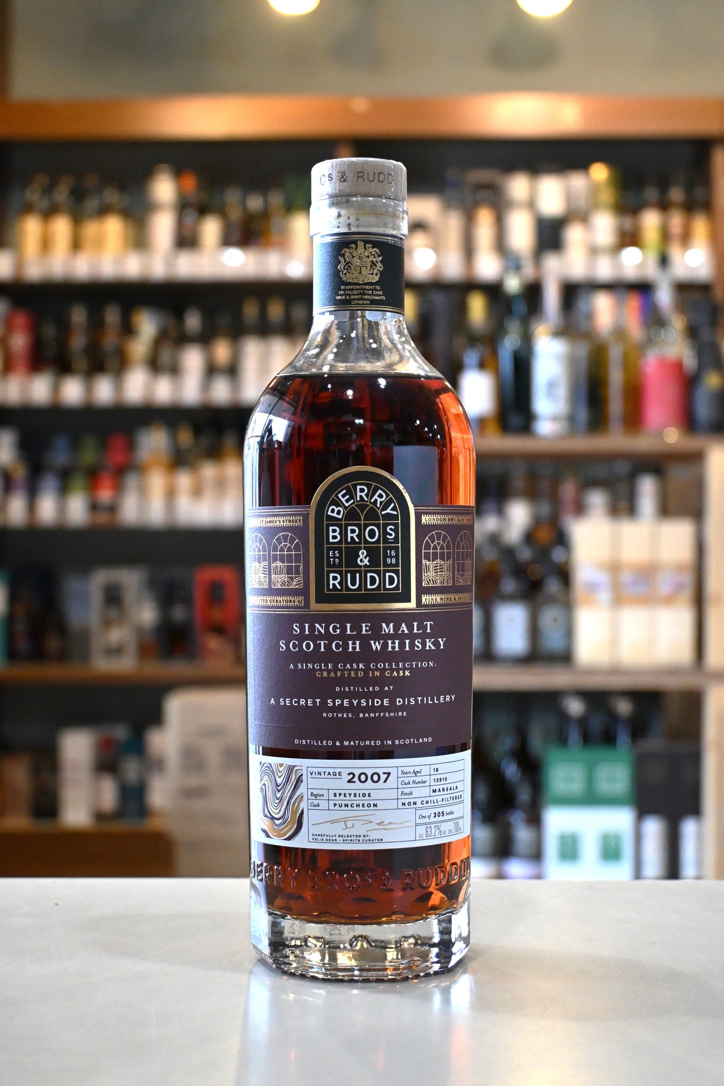 ベリーブラザーズ＆ラッド シークレットスペイサイド 2007 18年 マルサラカスク　BERRY BROS & RUDD A SECRET SPEYSIDE 2007 AGED 18YEARS MARSALA CASK