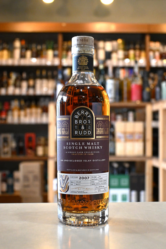 ベリーブラザーズ＆ラッド アン ディスクローズド アイラ 18年 2007 ペドロヒメネスカスク　BERRY BROS & RUDD AN UNDISCLOSED ISLAY 2007 AGED 18 YEARS PEDRO XIMENES CASK