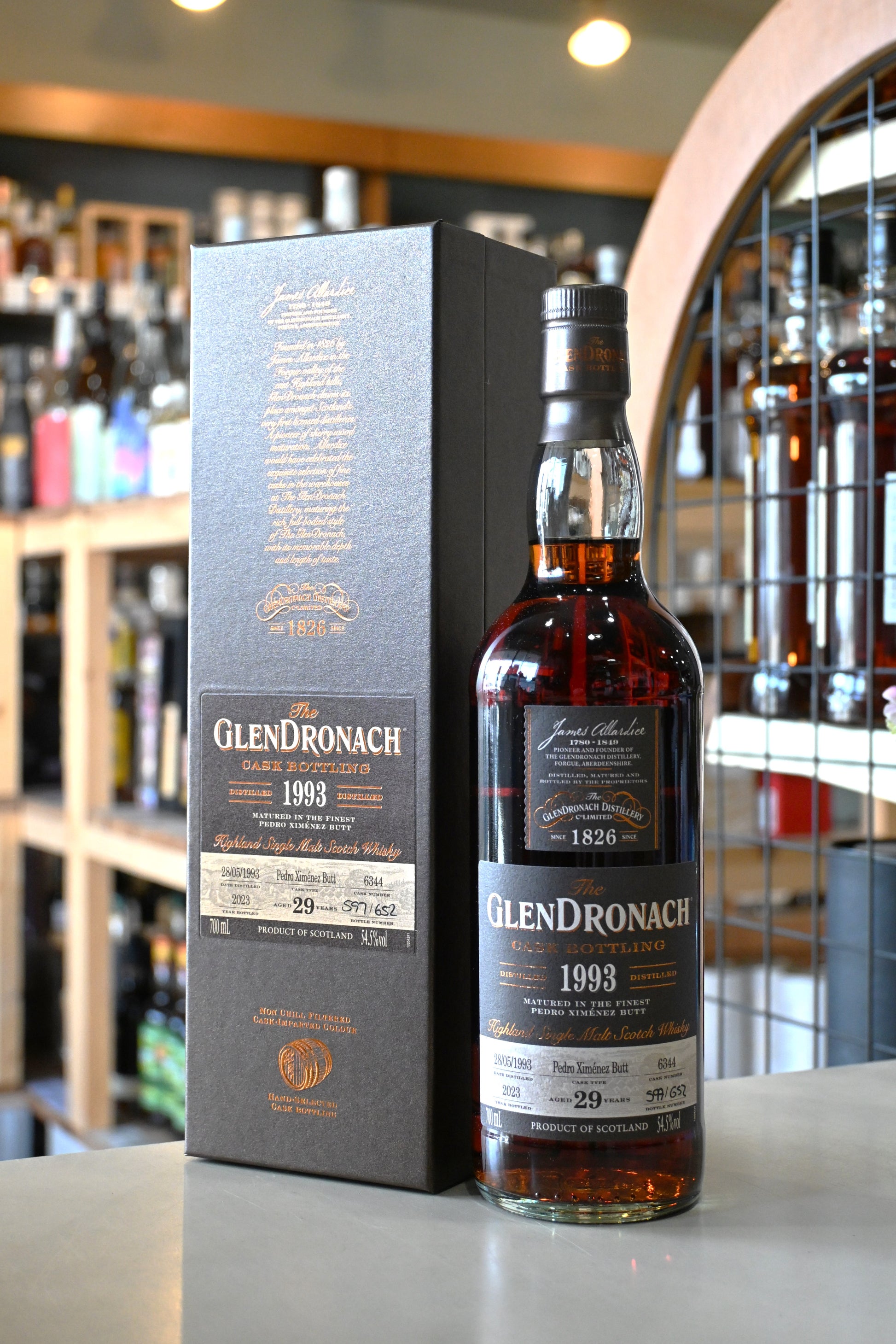 グレンドロナック 29年 1993 PX ペドロヒメネス カスクストレングス GLEMDRONACH Aged 29 Years 1993 PX Ximenez Cask Strength - 北海道根本商店