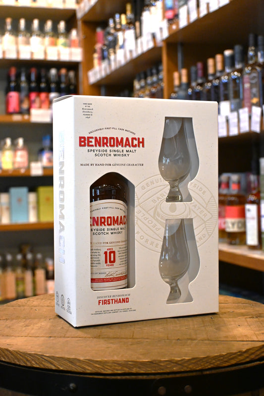 ベンロマック 10年 グラスセット　BENROMACH Aged 10 Years Glass Set - 北海道根本商店