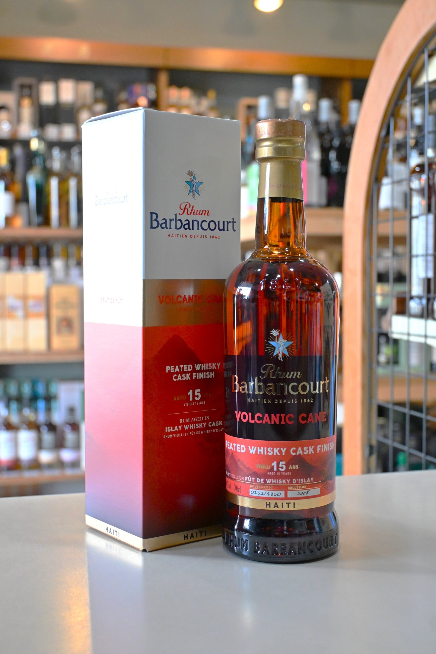 ラム・バルバンクール ヴォルカニック・ケーン ピーテッドウイスキーカスクフィニッシュ　Rhum Barbancourt Volcanic Cane Peated Whisky Cask Finish 15yo - 北海道根本商店