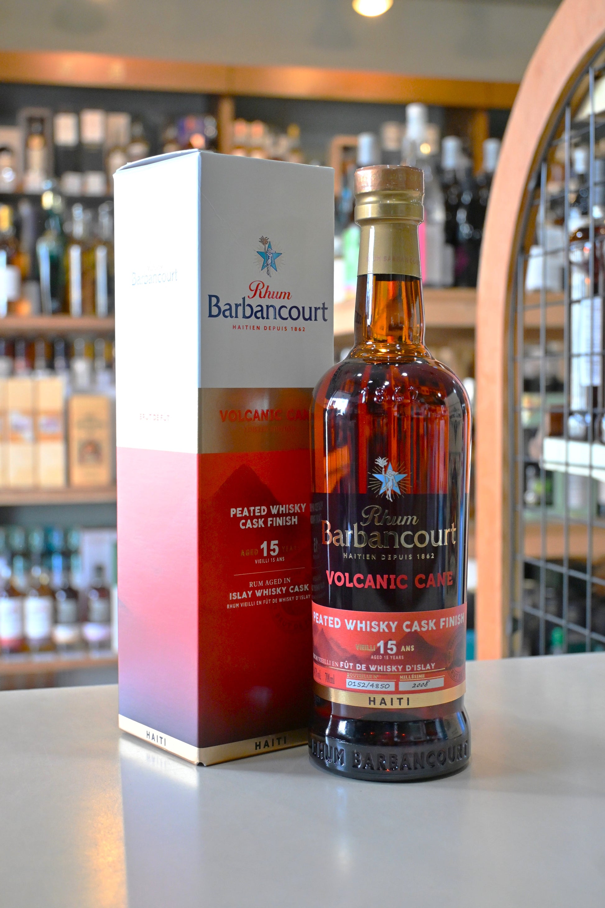 ラム・バルバンクール ヴォルカニック・ケーン ピーテッドウイスキーカスクフィニッシュ　Rhum Barbancourt Volcanic Cane Peated Whisky Cask Finish 15yo - 北海道根本商店