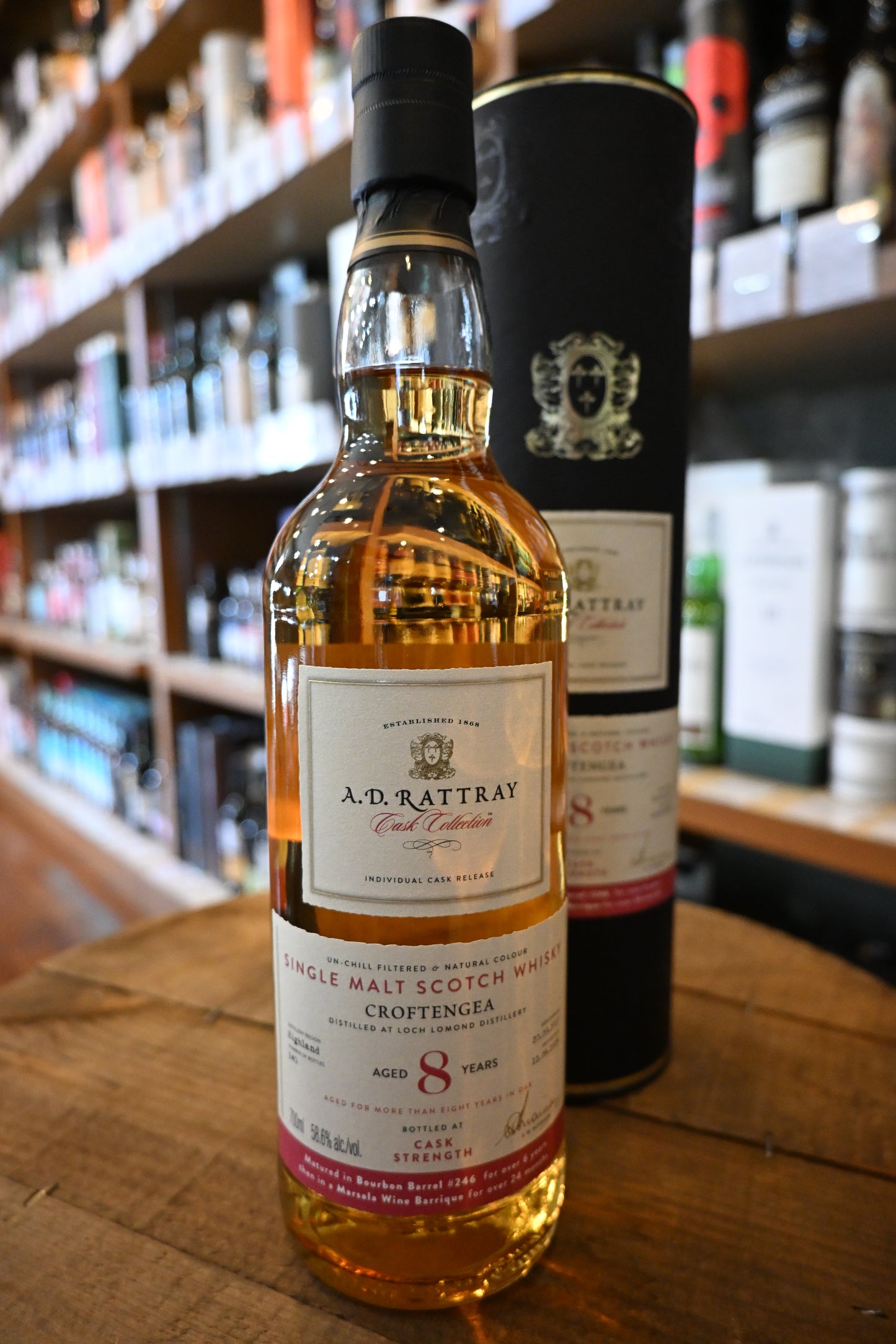 クロフテンギア（ロッホローモンド） 2017 8年 ADラトレー カスクコレクション 　CROFTENGEA（LOCH LOMOND） AGED 8 YEARS 2017 A.D. RATTRAY Cask Collection
