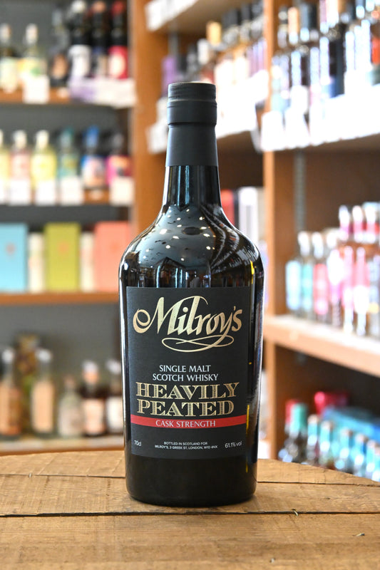 ミルロイズ ヘビーリーピーテッド カスクストレングス バッチ1　Milroy's Heavily Peated Cask Strength Batch 1