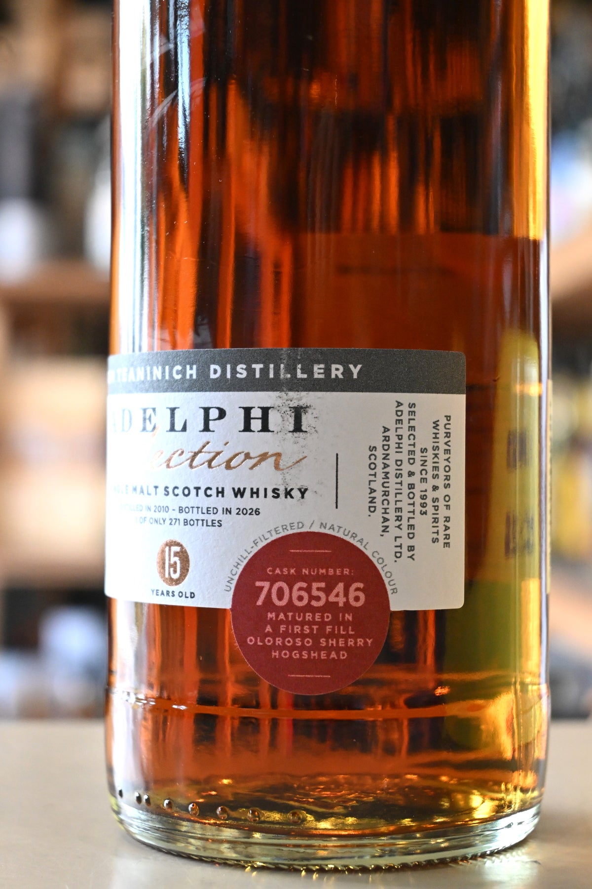 ティーニニック 15年 2010 アデルフィ　TEANINICH Aged 15 Years 2010 ADELPHI - 北海道根本商店