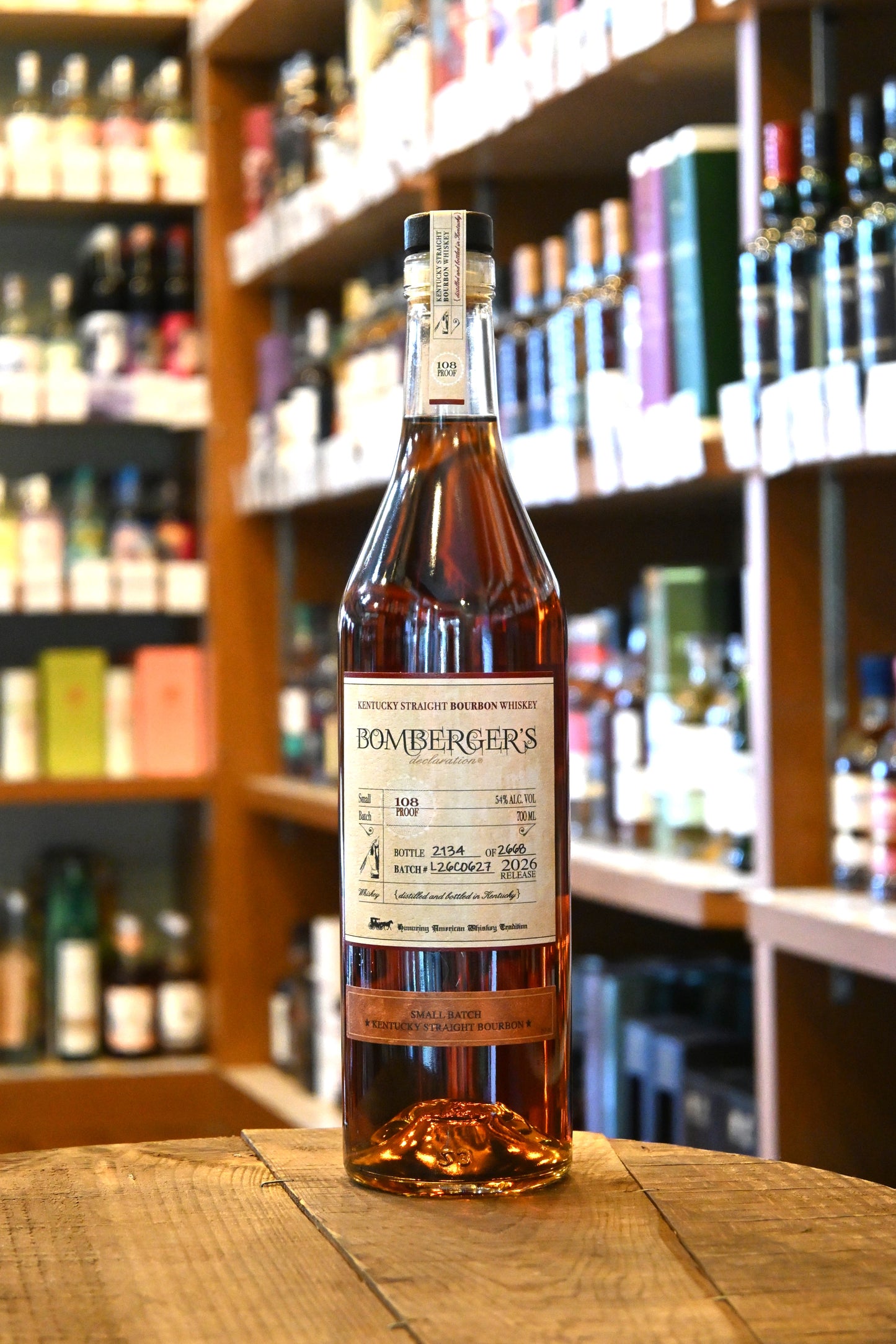 ボンバーガーズ　デクラレーション　バーボンウイスキー2026　54%　700㎖ Bomberger’s Declaration Bourbon Whiskey 2026