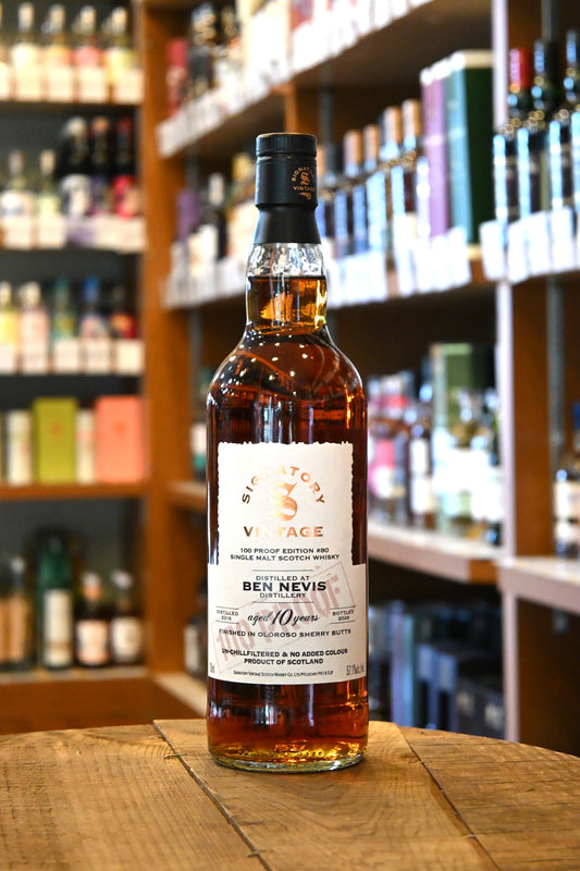 ベンネヴィス 10年 100プルーフ 2015 シグナトリーヴィンテージ　BEN NEVIS Aged 10 Years 100 Proof 2015 SIGNATORY VINTAGE