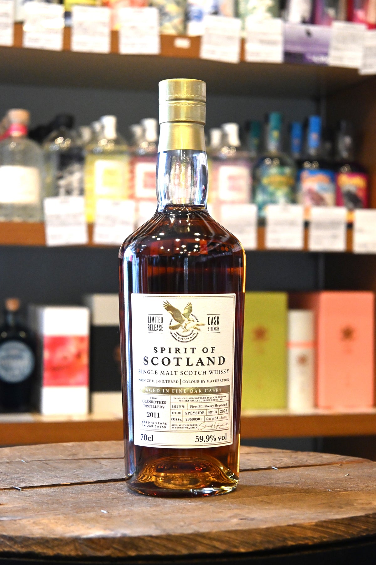 スピリットオブスコットランド　グレンロセス2011　14年　59.9%　700㎖ Spirit of Scotland Glenrothes 2011 14yo 1st Fill Sherry Hogshead
