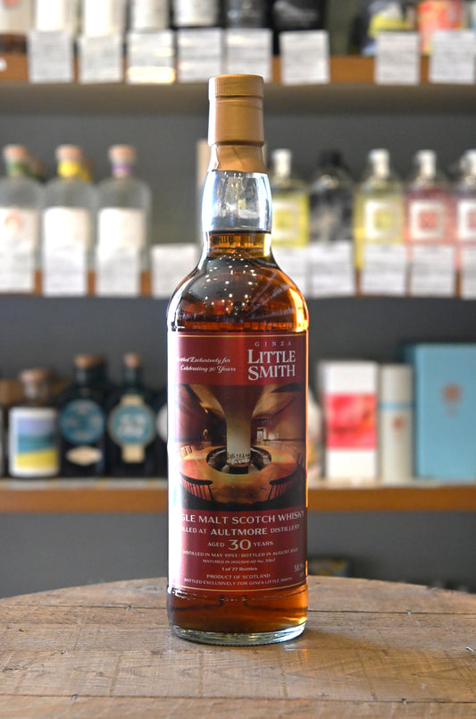 オルトモア 1993 30年 銀座リトルスミス30周年記念ボトル　AULTMORE 1993 30years GINZA LITTLE SMITH Bottled Exclusively for Celebrating 30 Years
