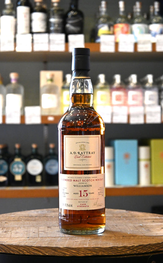ADラトレー　ウィリアムソン2010　15年　61.2%　700㎖ A.D. RATTRAY Williamson 2010 15yo Sherry Butt
