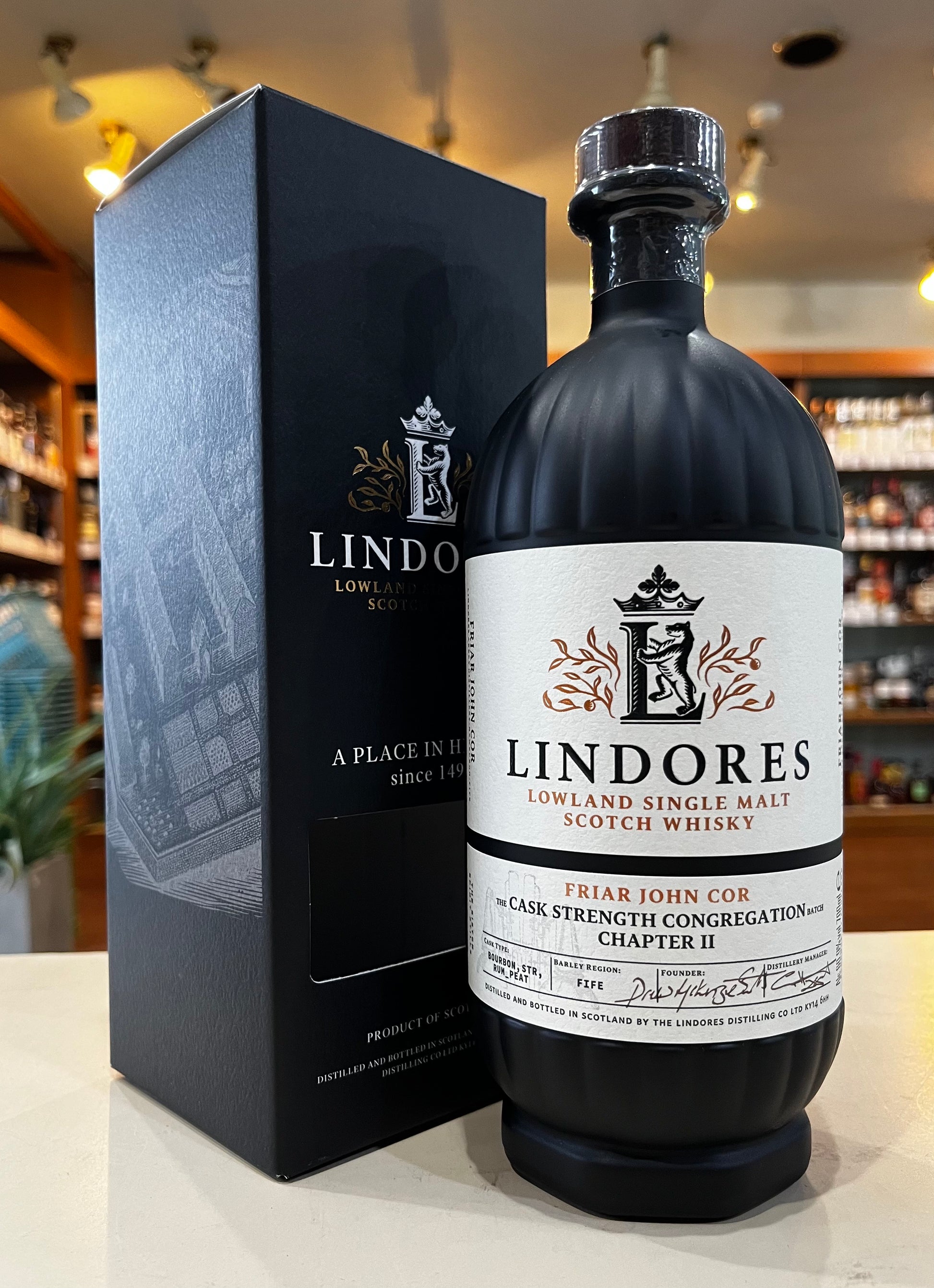 リンドーズ　シングルモルト フライアー ジョン コー チャプター2　LINDORES SINGLE MALT FRIAR JOHN COR CHAPTER Ⅱ