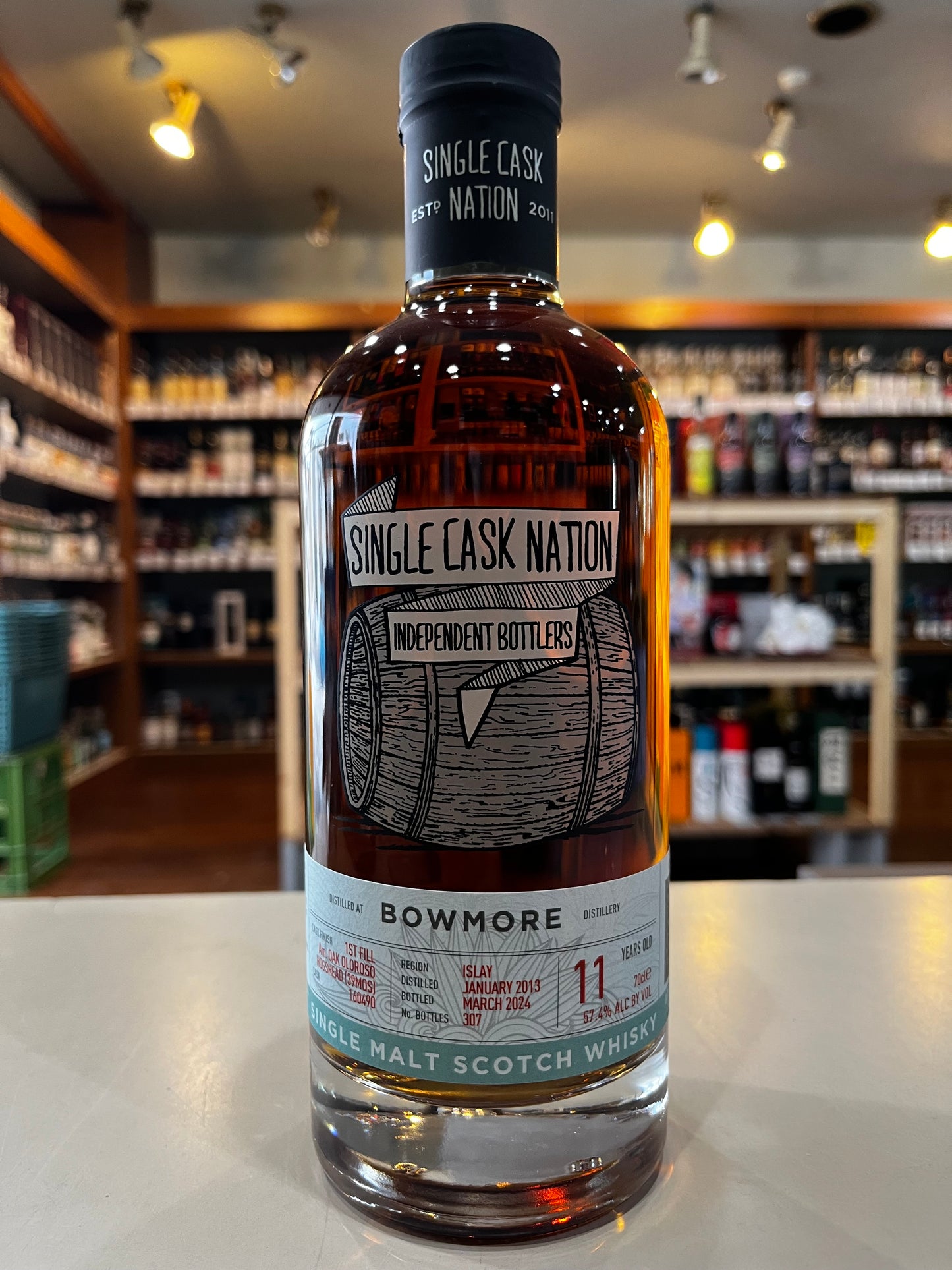シングルカスクネーション　ボウモア 11年 2013　SINGLE CASK NATION  BOWMORE 2013  11 YEARS OLD