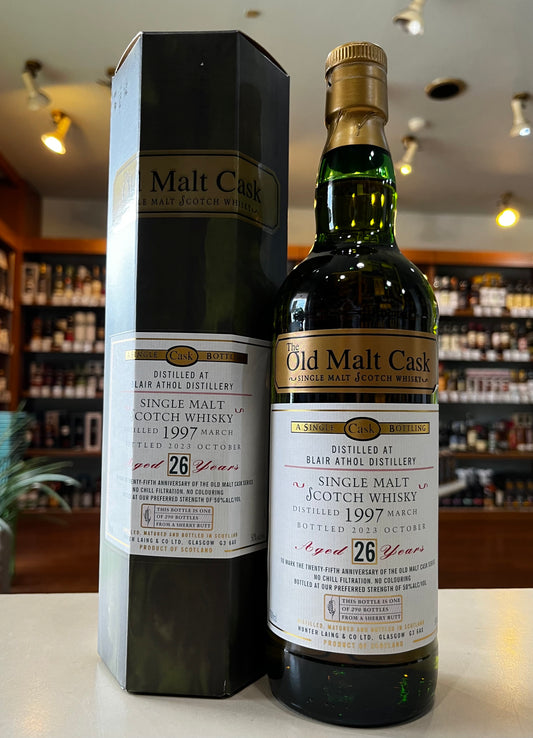 ブレアソール 1997 26年　シェリー / ハンターレイン オールド・モルト・カスク 25周年記念　BLAIR ATHOL 1997 Aged 26 Years The Old Malt Cask 25 Anniversary