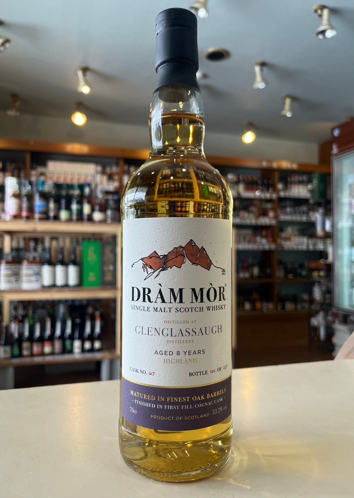 ドラムモア　グレングラッサ 8年 2015　Dràm Mòr GLENGLASSAUGH AGED 8 YEARS