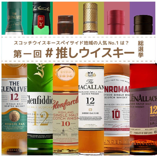 第一回＃推しウイスキー総選挙　ご自宅でも楽しめる「50ml×6種類飲み比べセット」