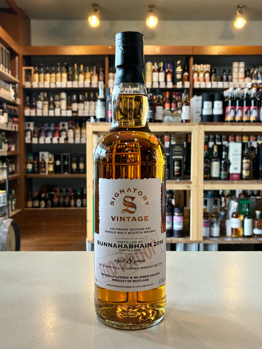 シグナトリー・ヴィンテージ 100プルーフシリーズ　ブナハーブン 2016 8年 57.1% 　SIGNATORY VINTAGE 100PROOF BUNNAHABAIN 2016 AGED 8 YEARS