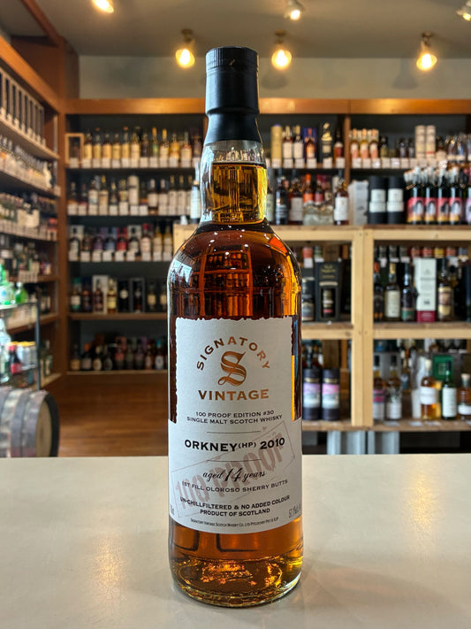 シグナトリー・ヴィンテージ 100プルーフシリーズ オークニー（HP） 2010 14年 57.1% 　SIGNATORY VINTAGE 100PROOF ORKNEY(HP) 2010 AGED 14 YEARS