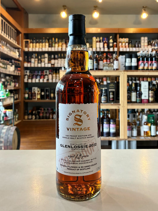 シグナトリー・ヴィンテージ 100プルーフシリーズ　グレンロッシー 2012 12年 57.1% 　SIGNATORY VINTAGE 100PROOF GLENLOSSIE 2012 AGED 12 YEARS