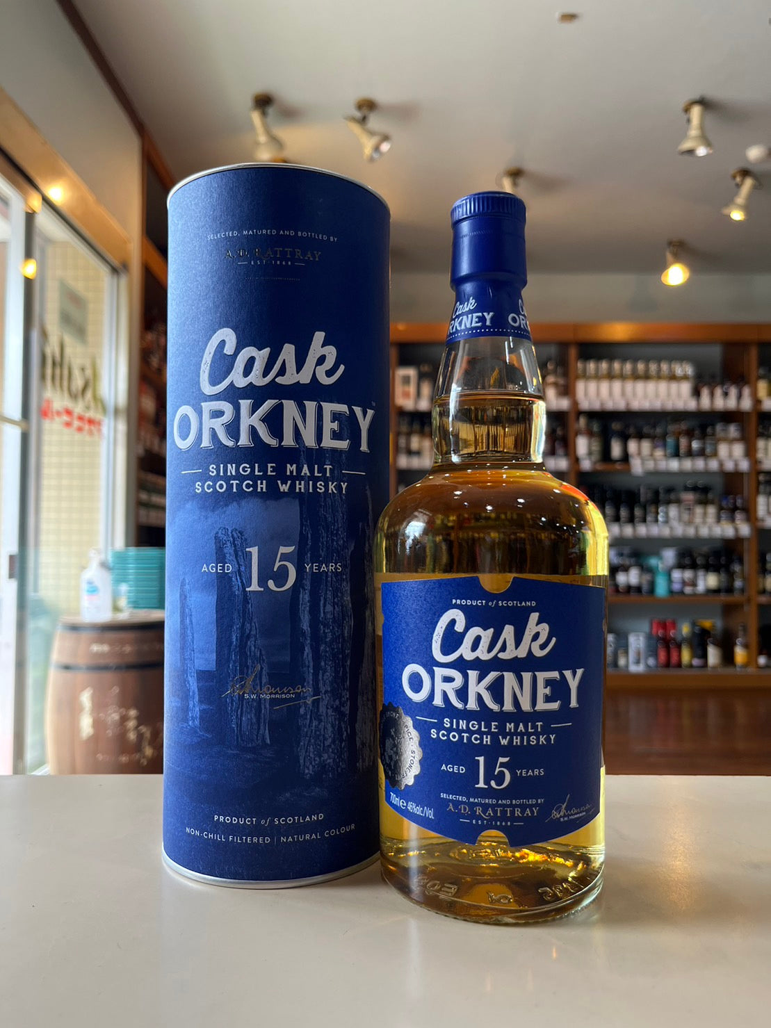 カスク　オークニー　シングルモルト　15年　デュワーラトレ―　Cask ORKNEY SINGLE MALT  AGED 15 YEARS A.D.RATTRAY