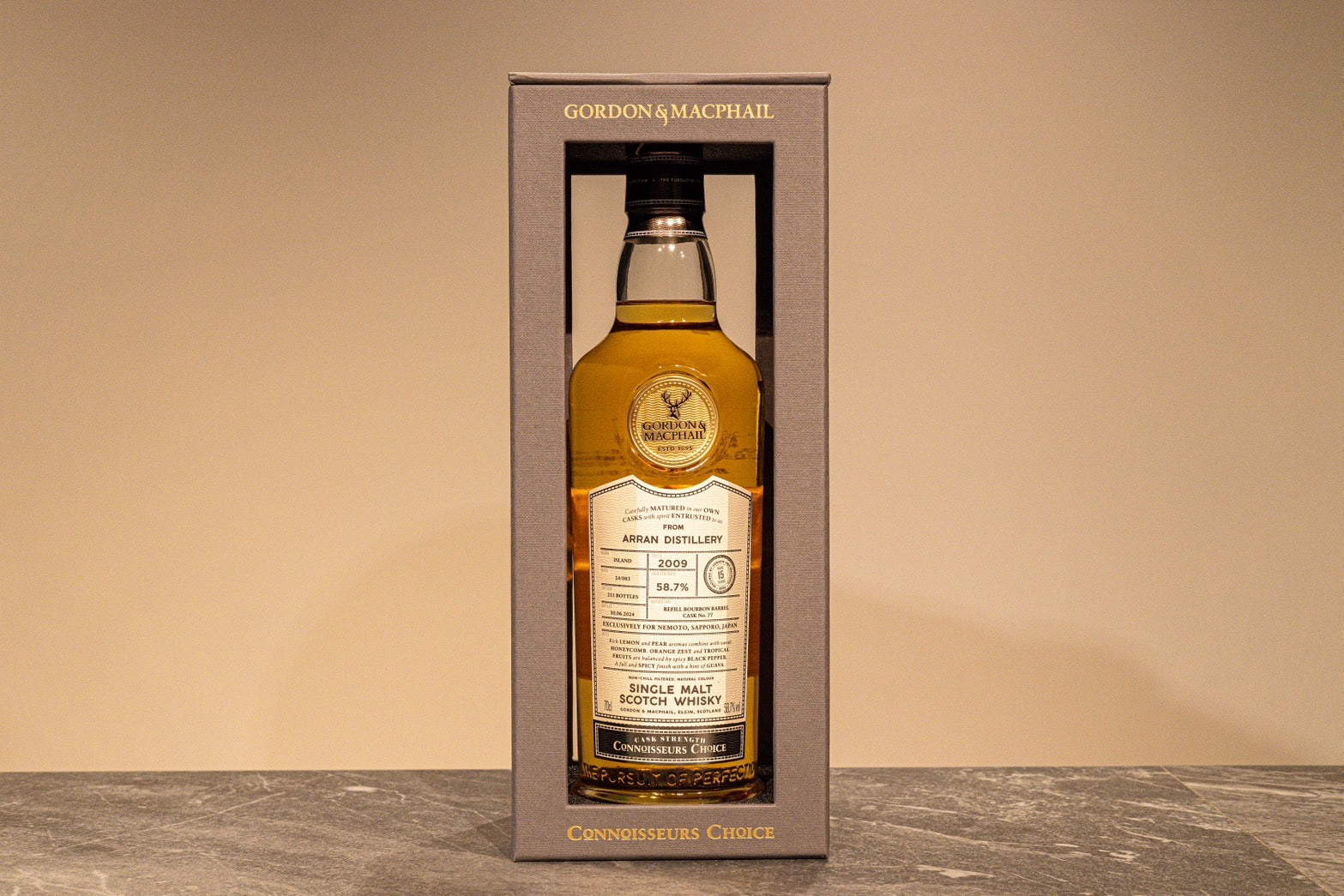 ARRAN 2009 / GM C CHOICE CASK STR FOR ICHIYAMANEMOTO アラン 2009 ゴードンマクファ –  北海道根本商店