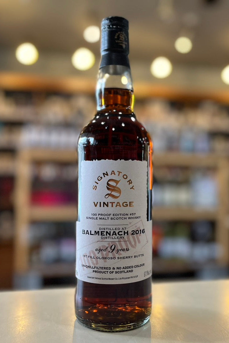 バルメナック2016 9年 シグナトリーヴィンテージ　100プルーフ BALMENACH 2016 AGED 9 YEARS  SIGNATORY VINTAGE 100 PROOF #57