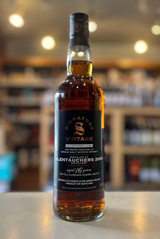 シグナトリー・ヴィンテージ グレントファース16年 2009  100プルーフ #11 エクセプショナルカスク Signatory Vintage 100 Proof Exceptional cask GLENTAUCHERS 2009 aged 16 years #11