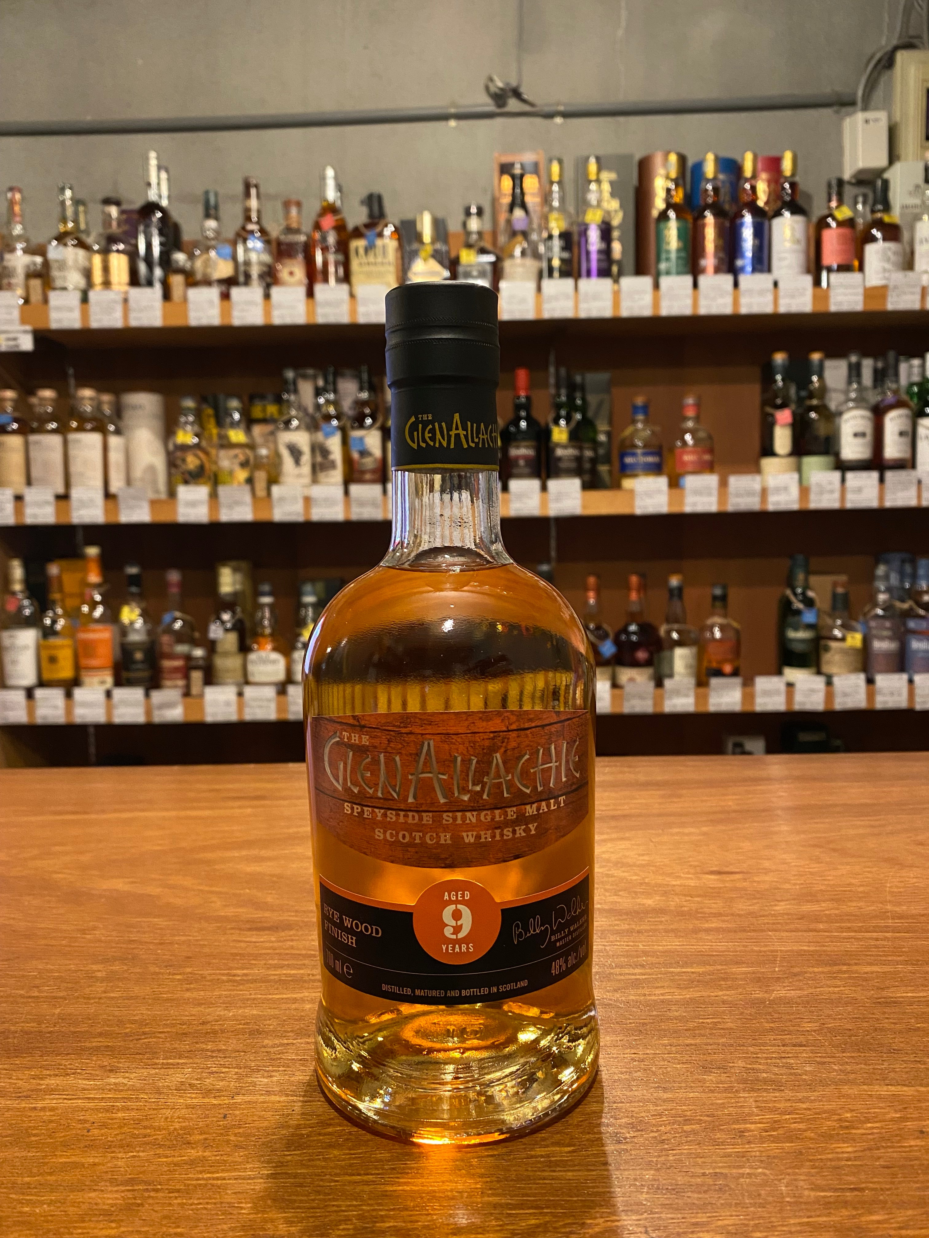 グレンアラヒー ライウッドフィニッシュ 9年 GLENALLACHI RYE WOOD FINISH AGED 9 YEARS 100ml