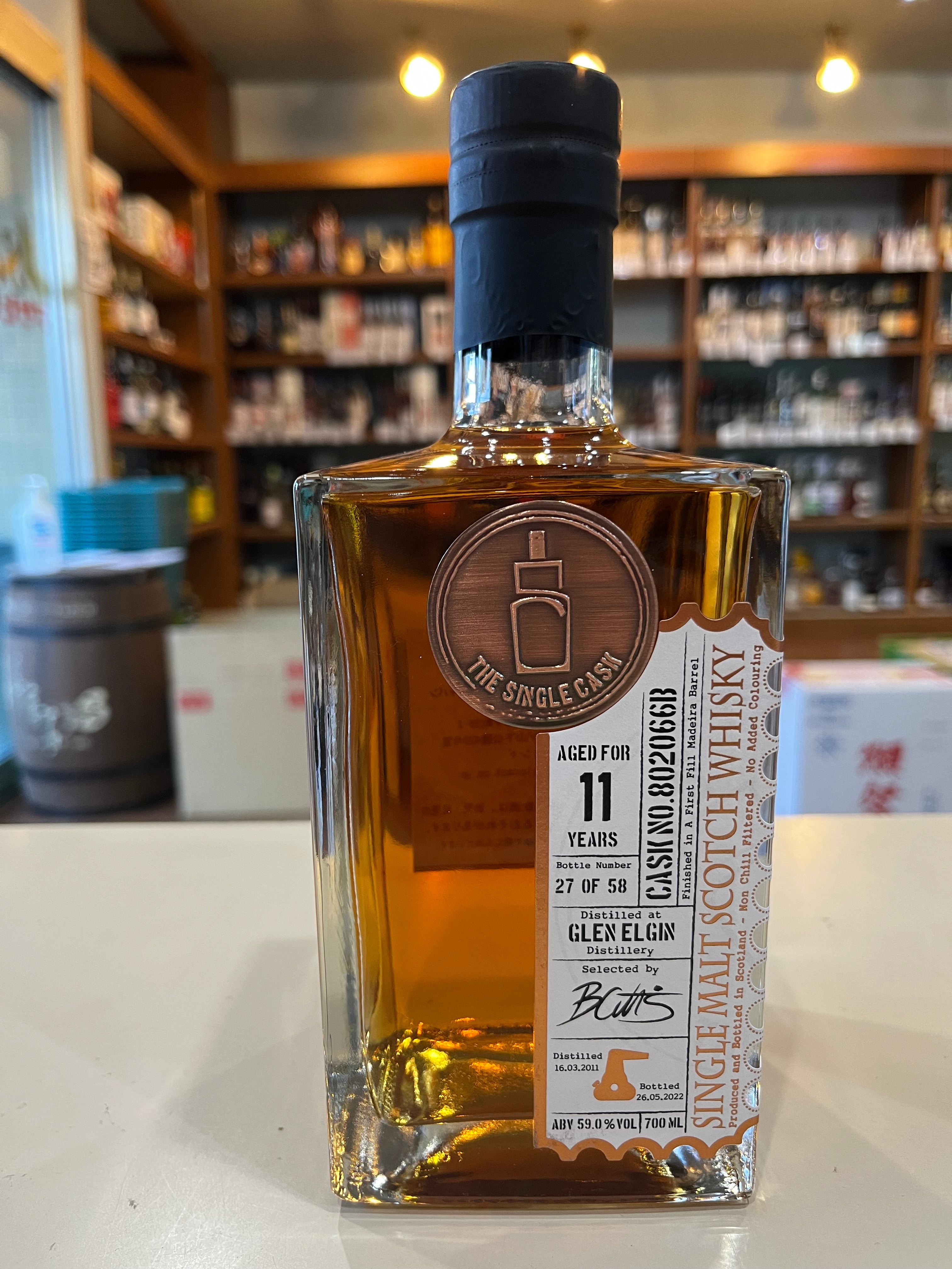 シングルキャスクジャパン グレンエルギン マデイラバレル 11年 THE SINGLE CASK GLEN ELGIN Madeira Ba –  北海道根本商店